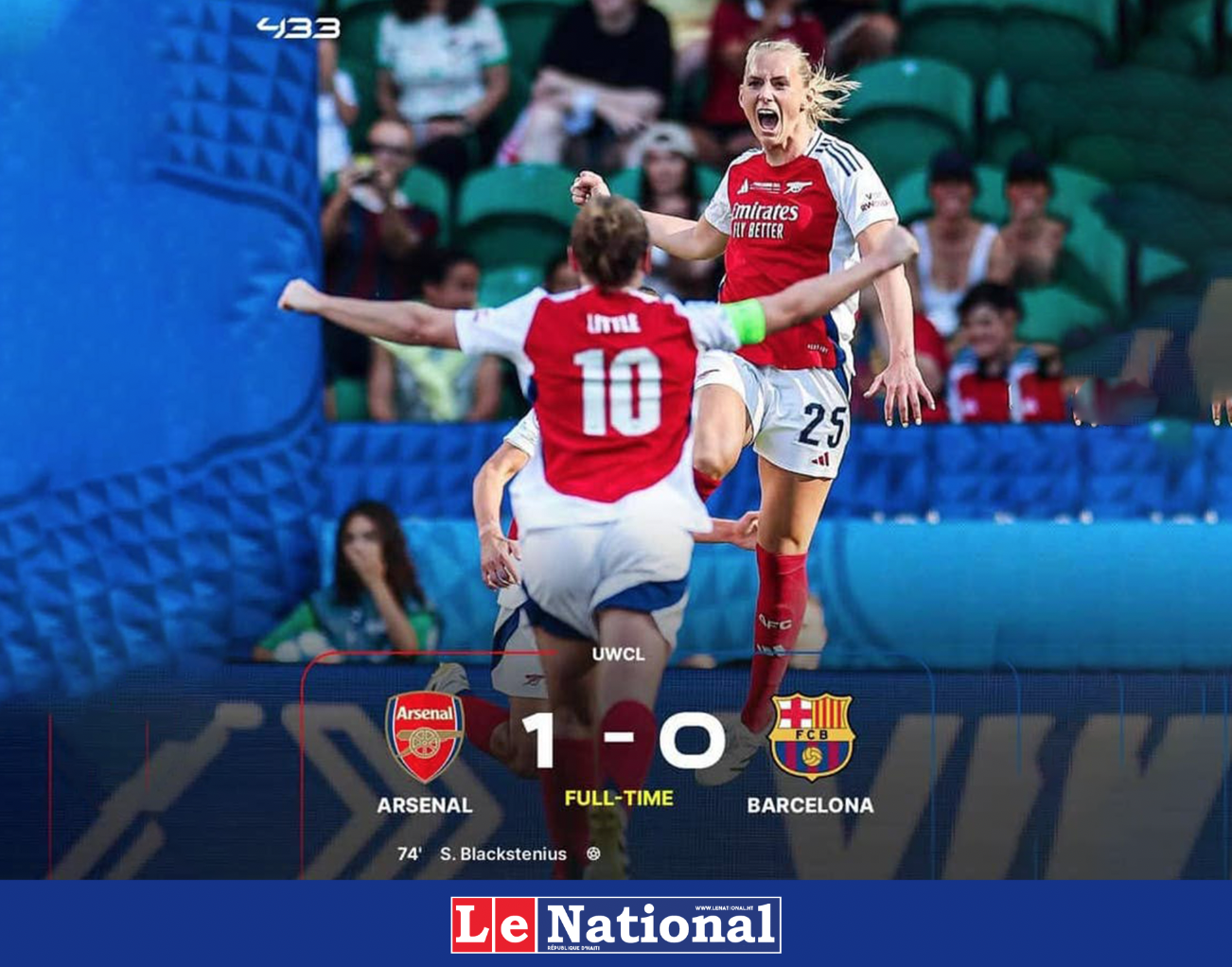 Arsenal renverse le Barça et s'offre l'Europe